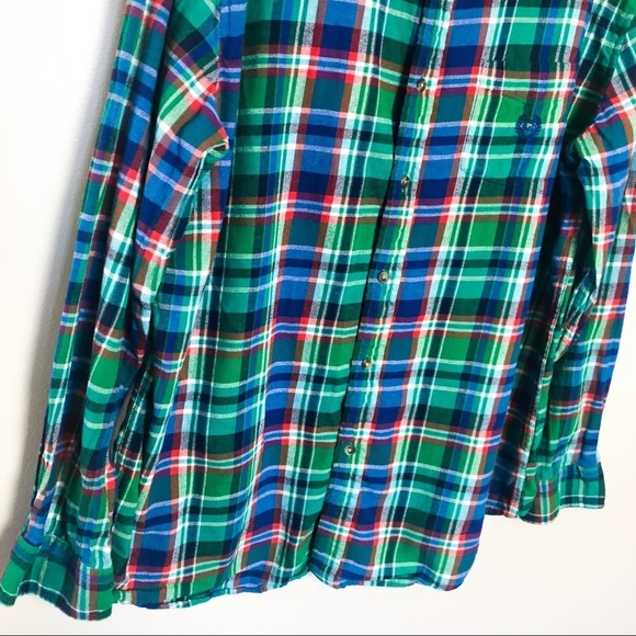 Chaps Brushed Flannel Button Up Shirt - Picture 3 of 7